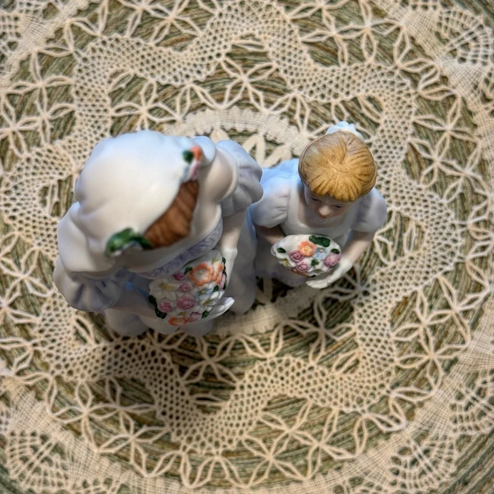 VINTAGE 1980’s~HOME INTERIORS & GARDEN~THE BRIDES DAY~W/FLOWER GIRL #1405~BR